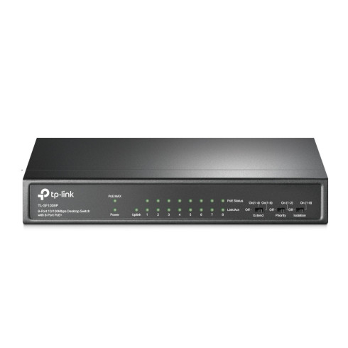TP-Link TL-SF1009P commutateur réseau Non-géré Fast Ethernet (10/100) Connexion Ethernet, supportant l'alimentation via ce port