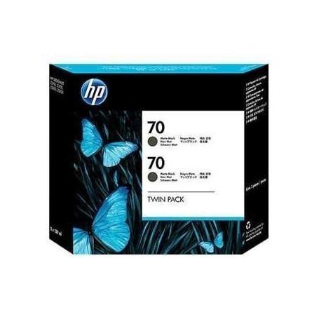 Cartouche  HP  HP 70 2-pack 130-ml Matte Black Ink Cartridges (CB339A) prix maroc