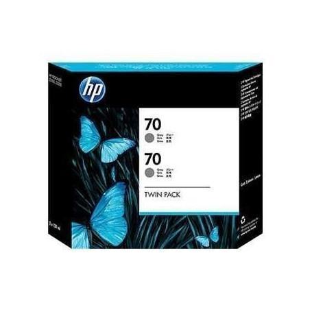 Cartouche  HP  HP 70 2-pack 130-ml Gray Ink Cartridges (CB341A) prix maroc