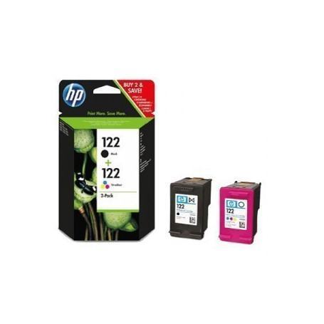 HP 122 pack de 2 cartouches d'encre noir/trois couleurs authentiques(CR340HE) (CR340HE) (CR340HE) - prix MAROC 