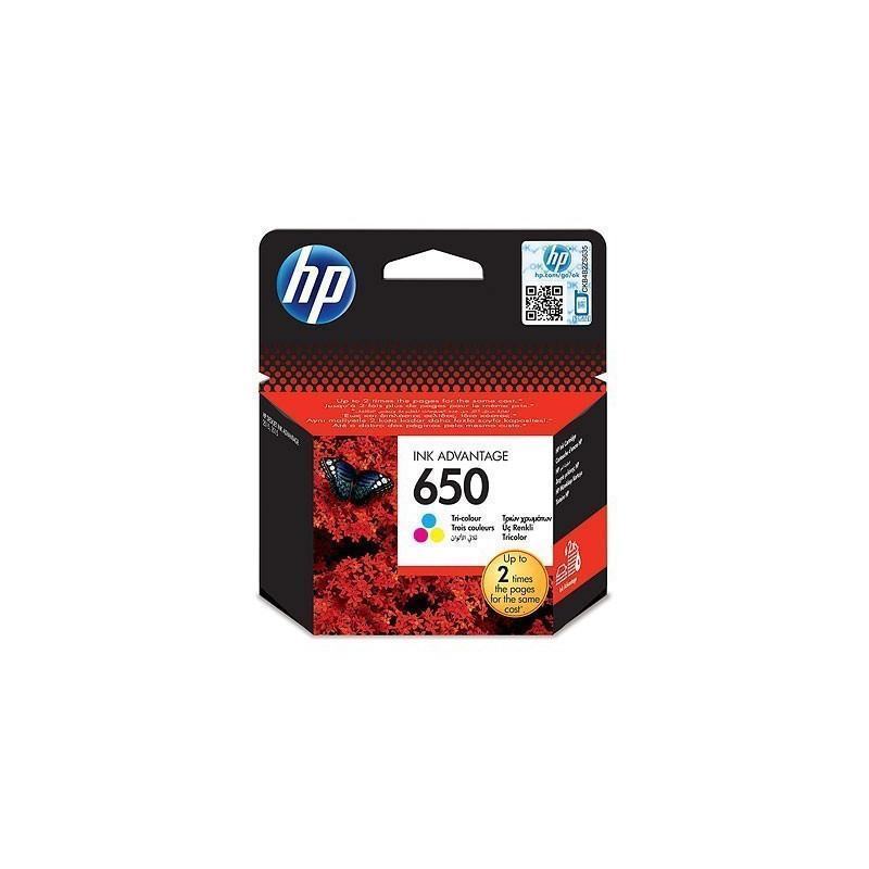 Cartouche  HP  HP CZ102AE - Cartouche 650 Tri-color Encre Original Advantage prix maroc