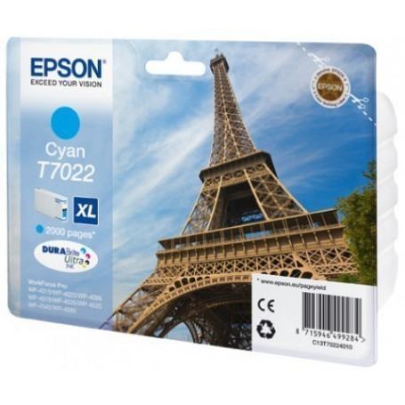 Cartouche  EPSON  Encre Cyan XL "Tour Eiffel" WP-40xx/WP-45xx (2 000 p) prix maroc