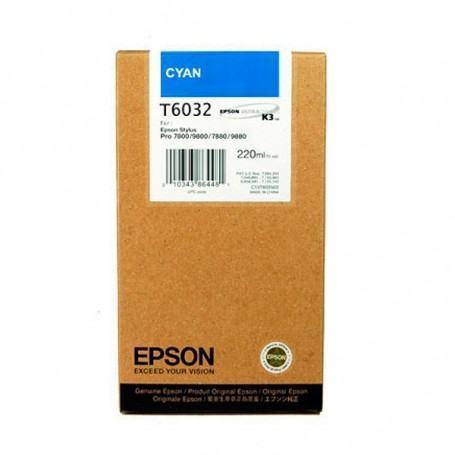 Encre Pigment Cyan SP 7800/7880/9800/9880 (220ml) (C13T603200) - prix MAROC 