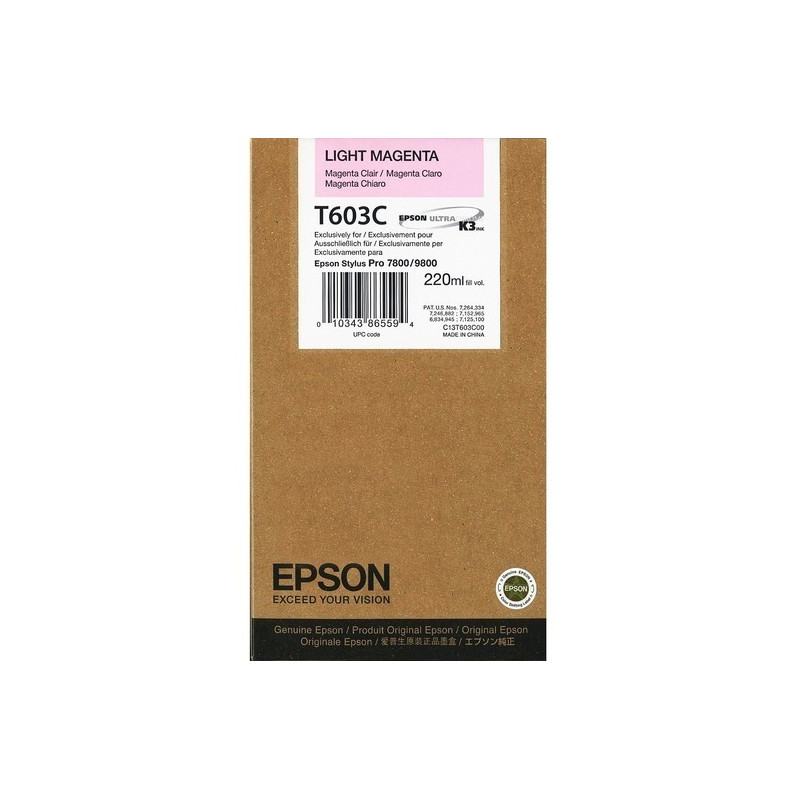 Cartouche  EPSON  Encre Pigment Magenta Clair SP 7800/9800 (220ml) prix maroc