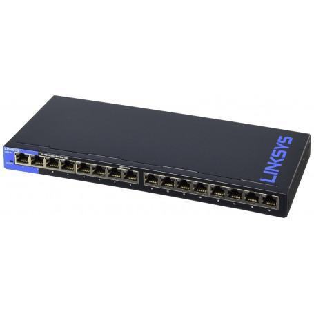 Linksys Unmanaged Switches PoE 16-port (LGS116P-EU) - prix MAROC 