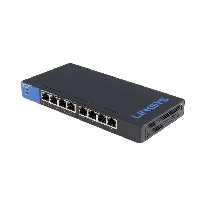 Switch / Hub  LINKSYS  Linksys Switche PoE 8 port Unmanaged (LGS108P-EU) prix maroc
