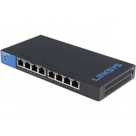 Switch / Hub  LINKSYS  Linksys Switche PoE 8 port Unmanaged (LGS108P-EU) prix maroc