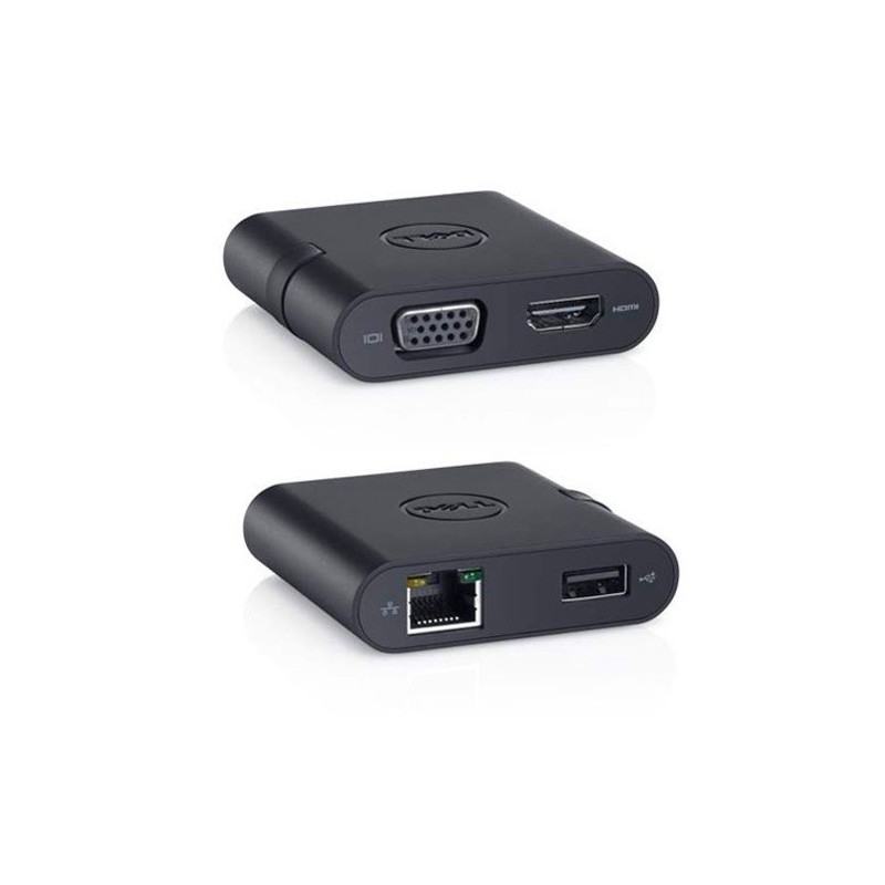 Dell Adaptateur - USB 3.0 to HDMI VGA/Ethernet/USB 2.0 DA100 (492-BBNU) - prix MAROC 