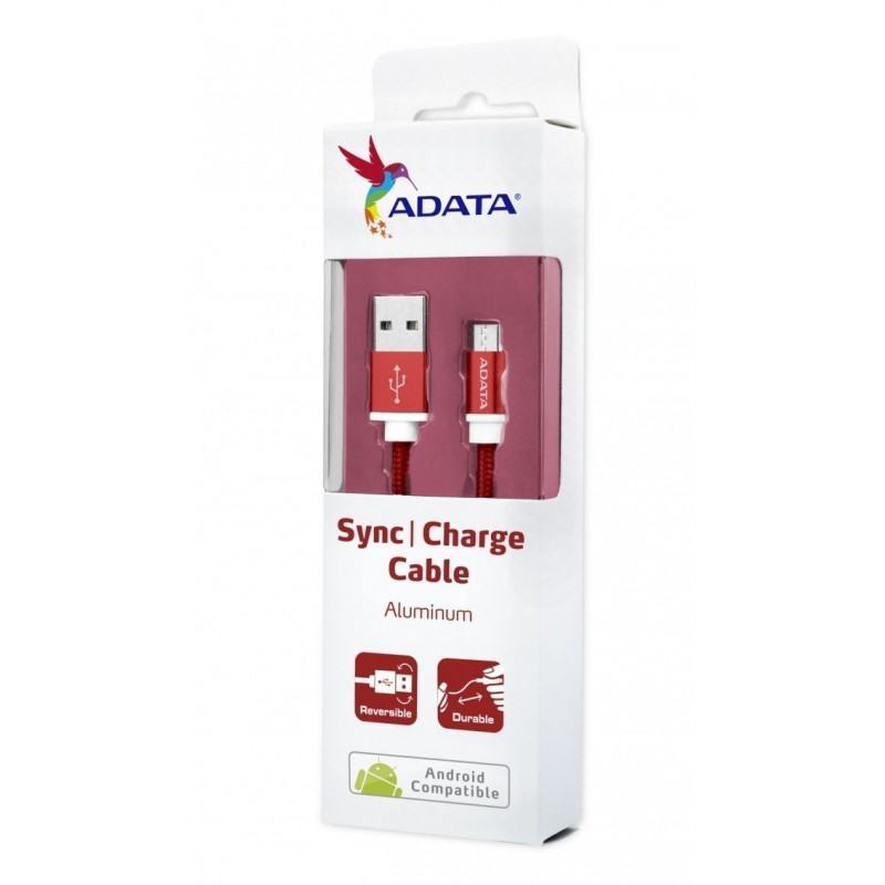 Câble réseau  ADATA  ADATA MICRO USB (Red) - AMUCAL-100CMK-CRD prix maroc