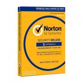 Antivirus et Sécurité  Norton  Norton Security Deluxe - 1An - jusqu'à 5 appareils (A143821) prix maroc