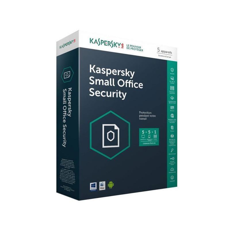 Antivirus et Sécurité  KASPERSKY  Kaspersky Small Office Security 6.0 - 1 server + 5 postes (KL4535XBEFS-9MWCA) prix maroc