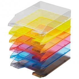 Corbeilles à courrier Transparent - Lot de 10 - Coloris au choix (CAC007) - prix MAROC 