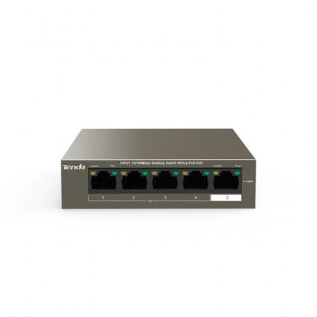 Tenda Switch 5-Port 10/100Mbps Switch with 4-Port PoE (TEF1105P-4-63W ) (TEF1105P-4-63W) - prix MAROC 