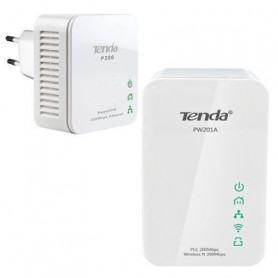 CPL Courant porteur  TENDA  tenda CPL Kit de démarrage 300 Mbps AV200 WiFi Powerline Extender (PW201A+P200 ) prix maroc