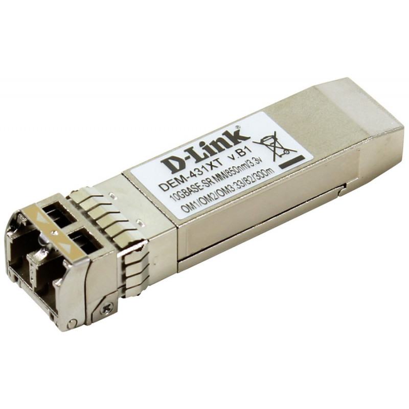 Autres reseau  D-LINK  D-Link Transceiver 10GBASE-SR SFP+ Transceiver (w/o DDM), 80m: OM1 & OM2 MMF,300m: OM3 MMF (DEM-431XT ) p