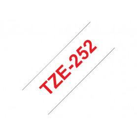 Brother TZe252 rouge sur blanc Laminat 24mm x 8m (TZe252) à 312,00 MAD - linksolutions.ma MAROC
