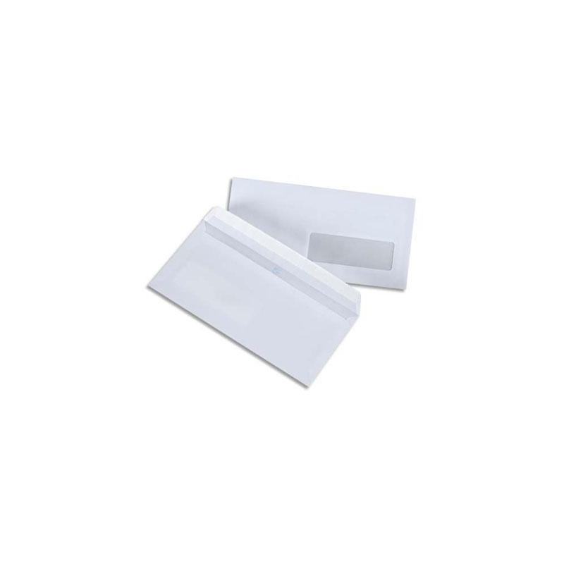 Enveloppes blanches Raja, bande autoadhésive, 110 x 220 mm, lot de 500 -  Enveloppes à fenêtre