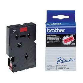 Autres consommables  BROTHER  Brother TC491 Noire sur rouge 9mm x 7,7m prix maroc