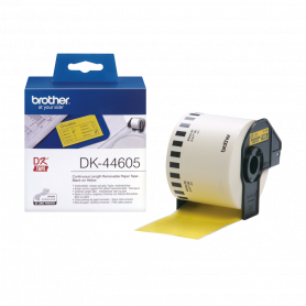 Brother DK44605 DirectLabel Étiquettes jaune Papier 62mm x 30,48m (DK44605) - prix MAROC 