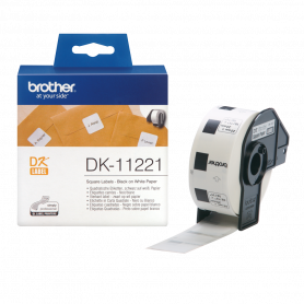 Brother DK11221 DirectLabel Étiquettes 23mm x 23mm (DK11221) - prix MAROC 