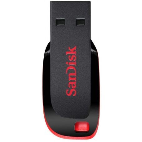 Clé USB  SANDISK  CLE USB SANDISK CRUZER BLADE 128Go 2.0 Noir prix maroc