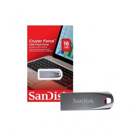 CLE USB SANDISK CRUZER FORCE 16Go 2.0 METAL (SDCZ71-016G-B35) à 70,00 MAD -   MAROC