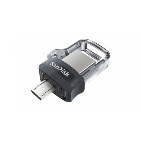 CLE USB SANDISK DUAL DRIVE USB TYPE C M3.0 16Go GREY & SILVER (SDDD3-16G