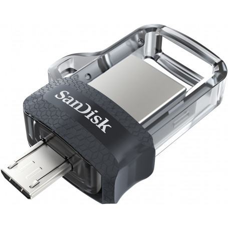 Clé USB  SANDISK  CLE USB SANDISK DUAL DRIVE USB TYPE C M3.0 32Go GREY & SILVER prix maroc