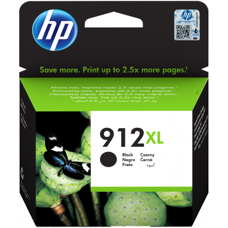 HP 912XL Cartouche d'encre noire authentique, grande capacité (3YL84AE) à  470,00 MAD 