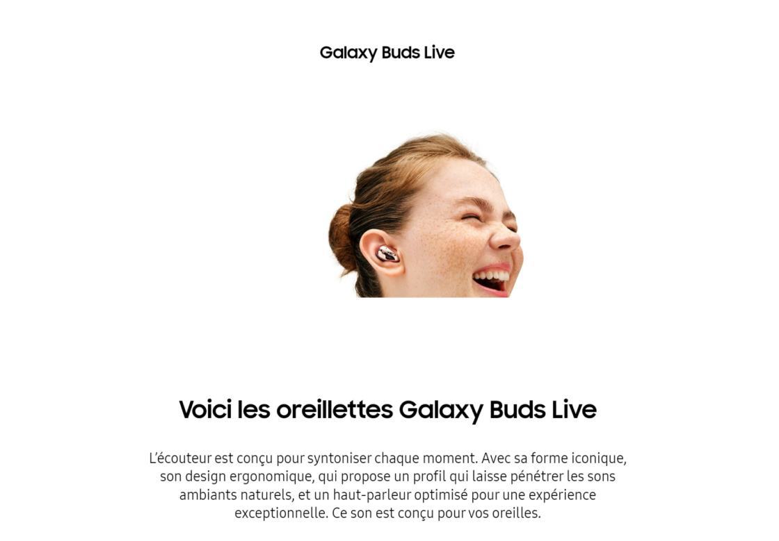 Samsung buds live - blanc linksolutions.ma