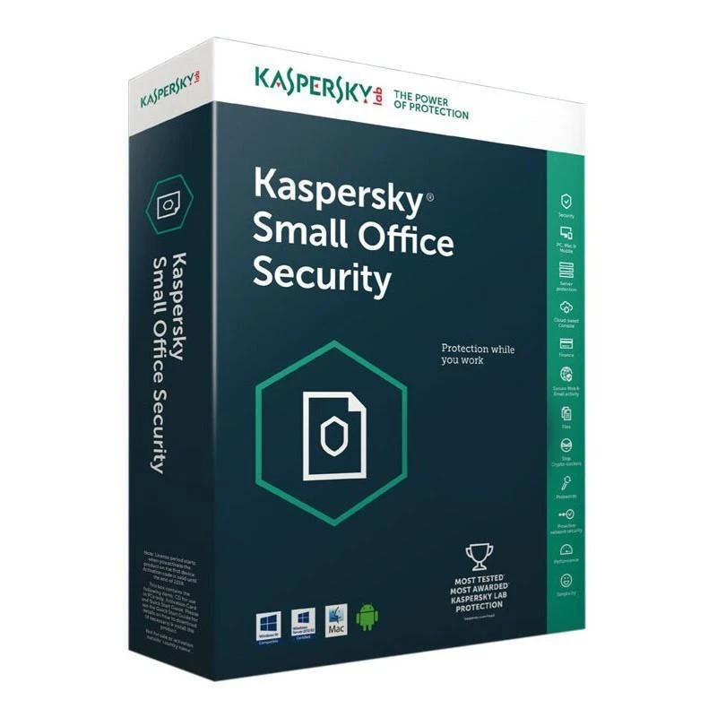Antivirus Kaspersky KL45418BKFS-20MWCA Small Office Security 7.0 1 Serveur / 10 Postes - Linksolutions.ma