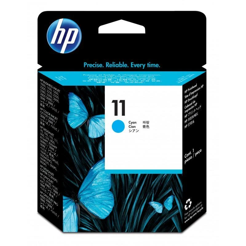 Cartouche Hp C4811A 11 Tete Dimpression CYAN - Linksolutions.ma