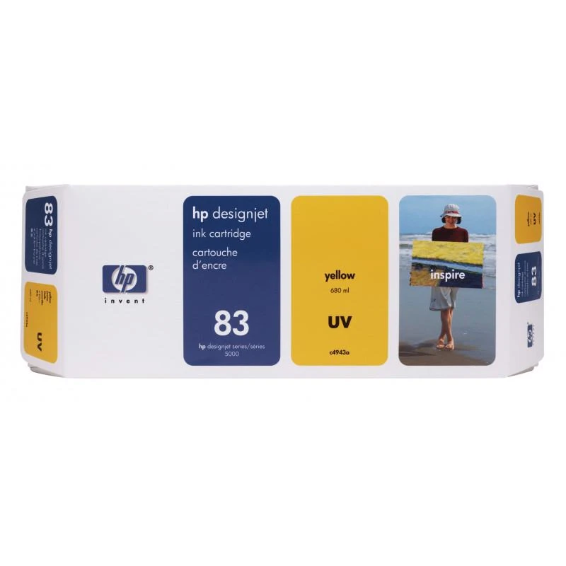 Cartouche Hp C4943A 83 Original Jaune - Linksolutions.ma