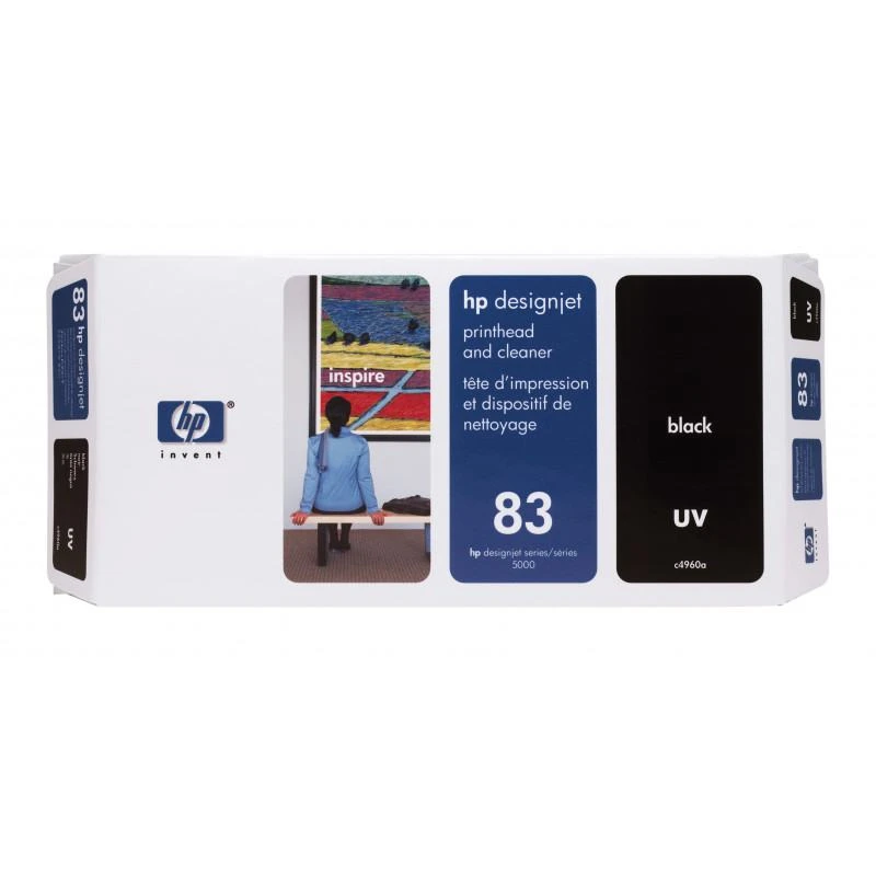Cartouche Hp C4960A 83 Tete Dimpression UV Et Dispositif De Nettoyage De Tete Dimpression Noire - Linksolutions.ma
