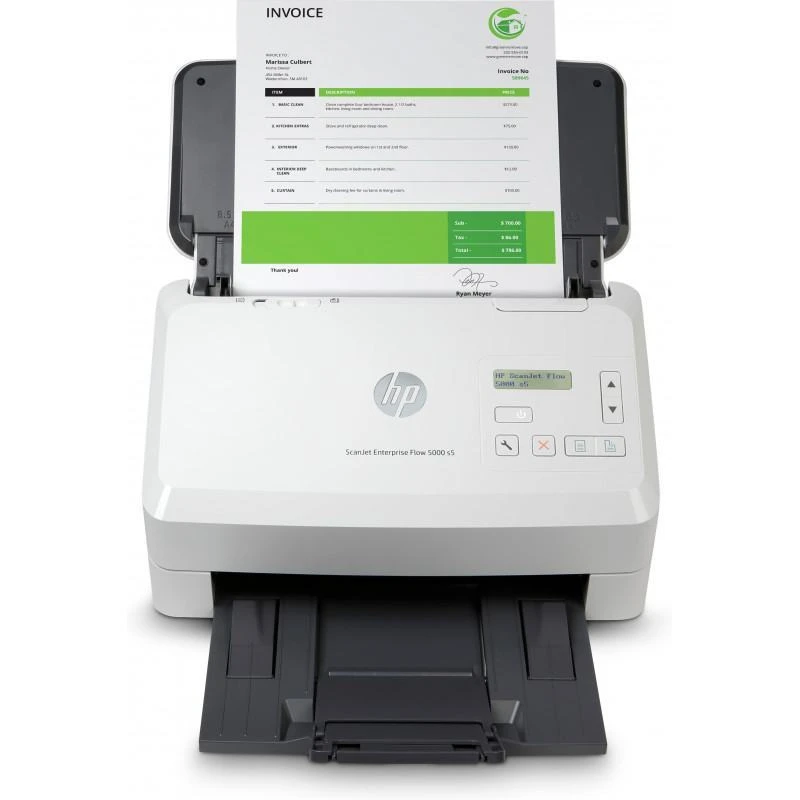 Scanner Hp 6FW09A ScanJet Enterprise Flow 5000 S5 A Defilement 65 - Linksolutions.ma