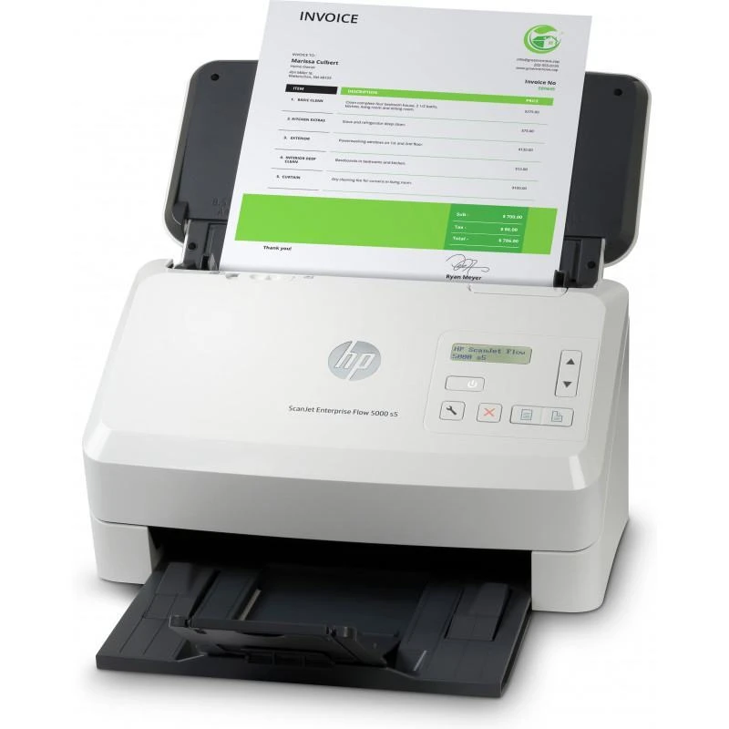 Scanner Hp 6FW09A ScanJet Enterprise Flow 5000 S5 A Defilement 65 - Linksolutions.ma