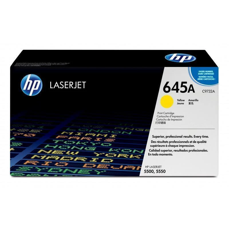 Toner Hp C9732A 645A Original Jaune - Linksolutions.ma