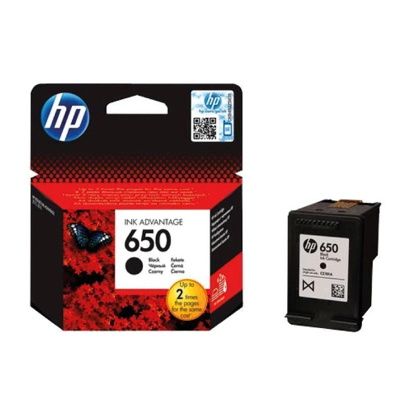 Cartouche Hp CZ101AE 650 Noir Original - Linksolutions.ma