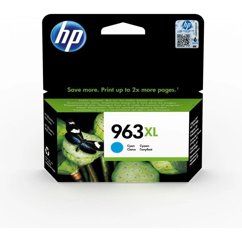 Cartouche Hp 3JA27AE 963XL Original XL Cyan - Linksolutions.ma