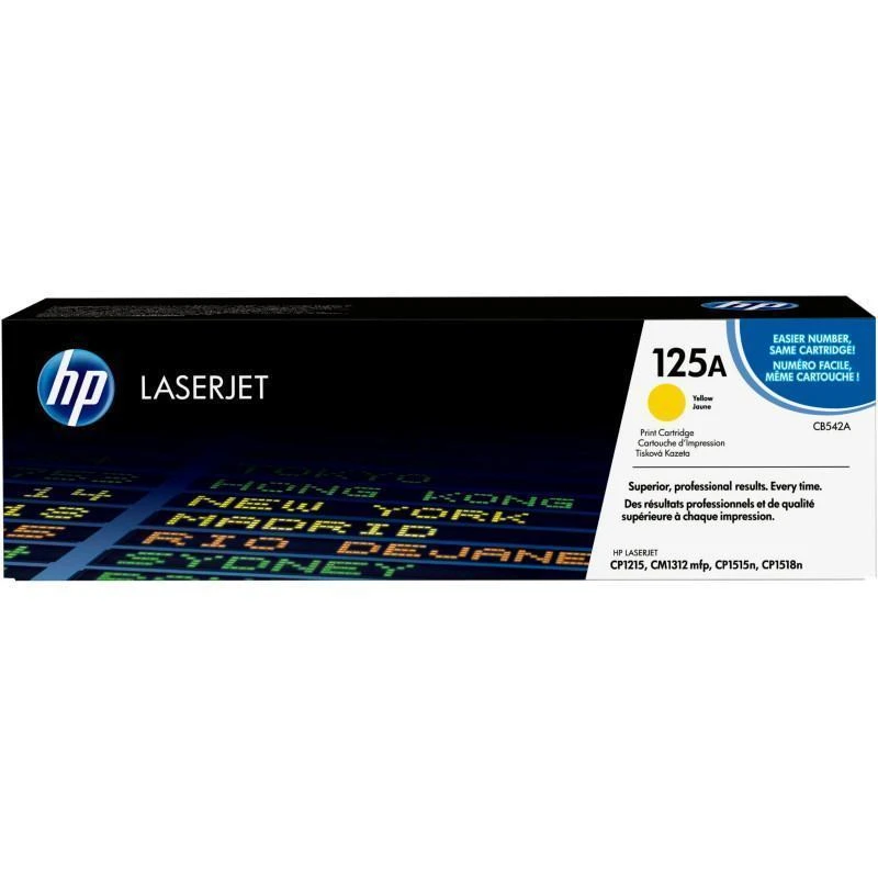 Toner Hp CB542A 125A Original Jaune - Linksolutions.ma