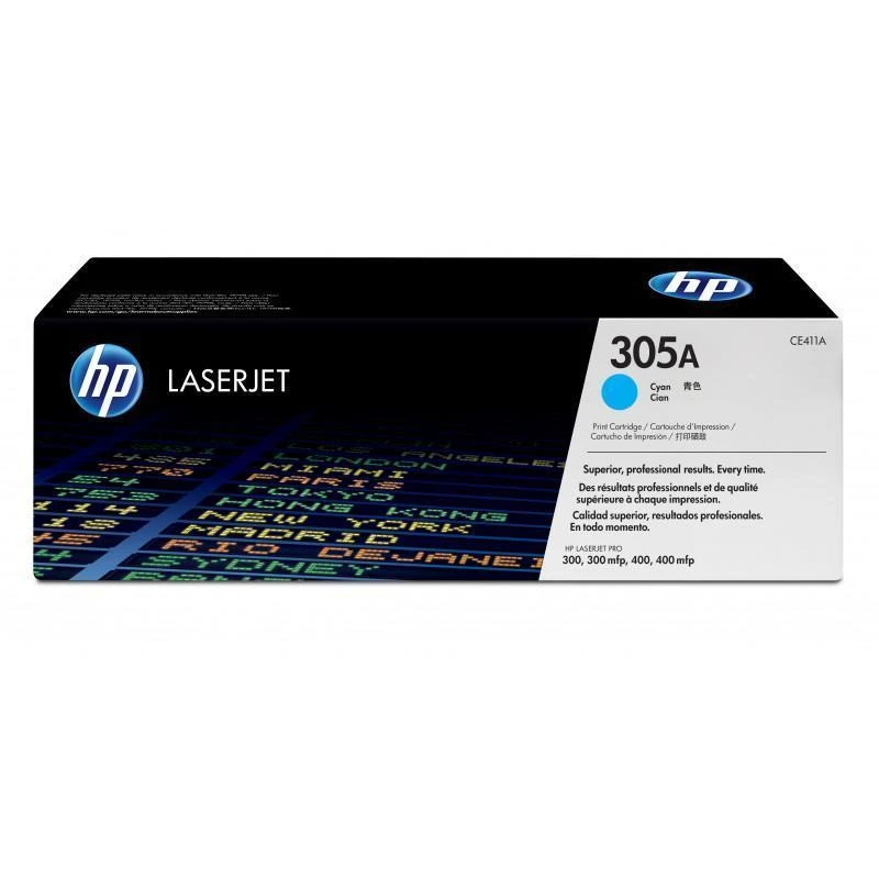 Toner Hp CE411A 305A Original Cyan - Linksolutions.ma