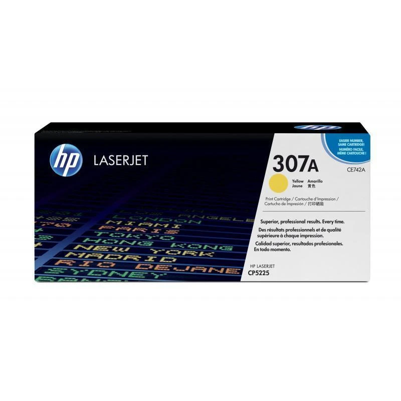 Toner Hp CE742A 307A Original Jaune - Linksolutions.ma