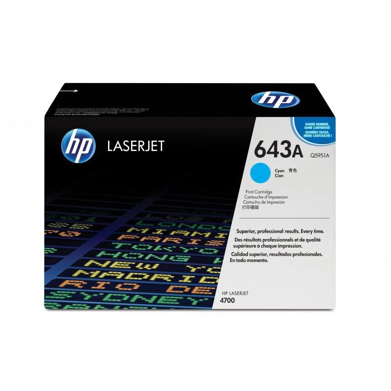 Toner Hp Q5951A 643A Original Cyan - Linksolutions.ma