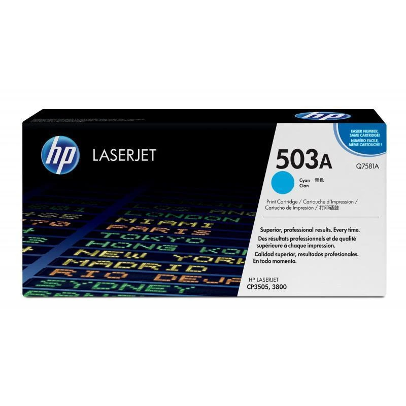 Toner Hp Q7581A 503A Original Cyan - Linksolutions.ma