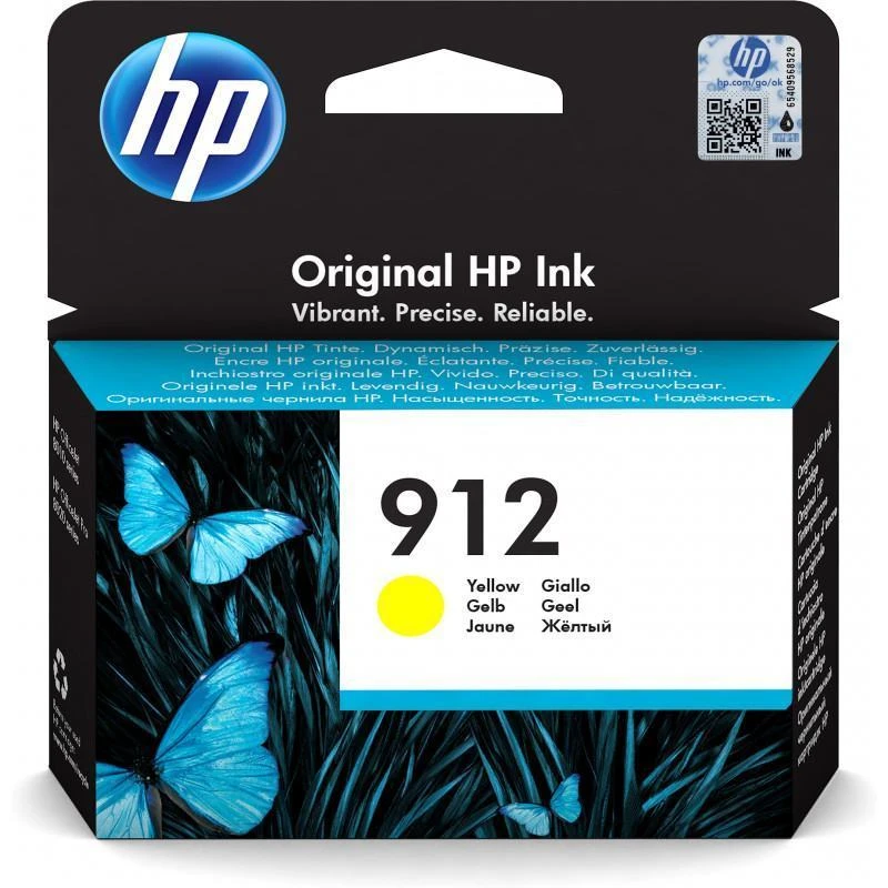 Cartouche Hp 3YL79AE 912 Jaune Authentique - Linksolutions.ma