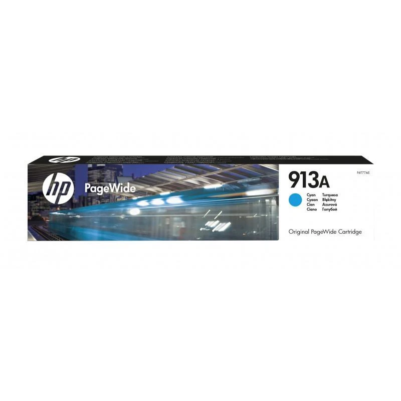 Cartouche Hp F6T77AE 913A PageWide Cyan - Linksolutions.ma