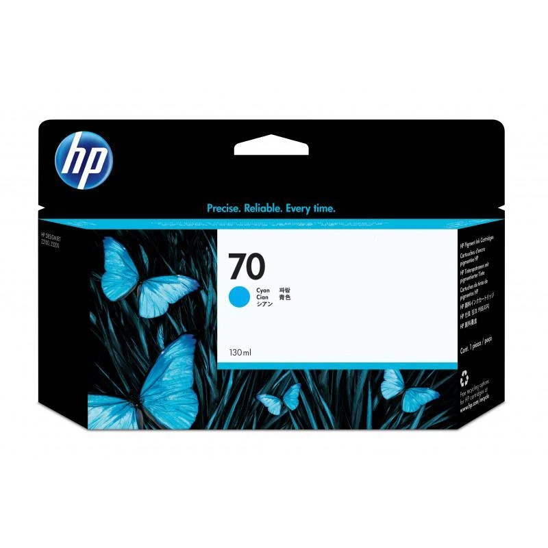 Cartouche Hp C9452A 70 Cartouchecyan 130 Ml - Linksolutions.ma