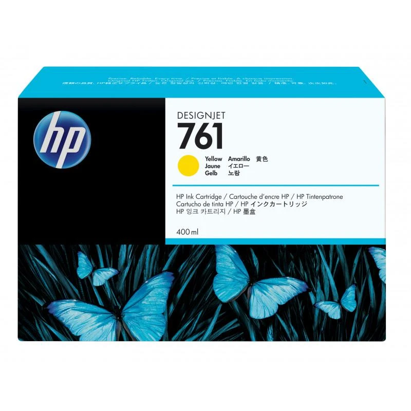 Cartouche Hp CM992A 761 Cartouchejaune 400 Ml - Linksolutions.ma