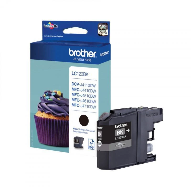 Cartouche Brother LC123BK Noir - Linksolutions.ma