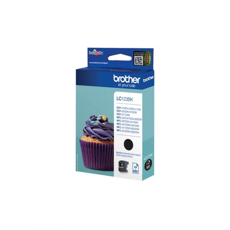 Cartouche Brother LC123BK Noir - Linksolutions.ma